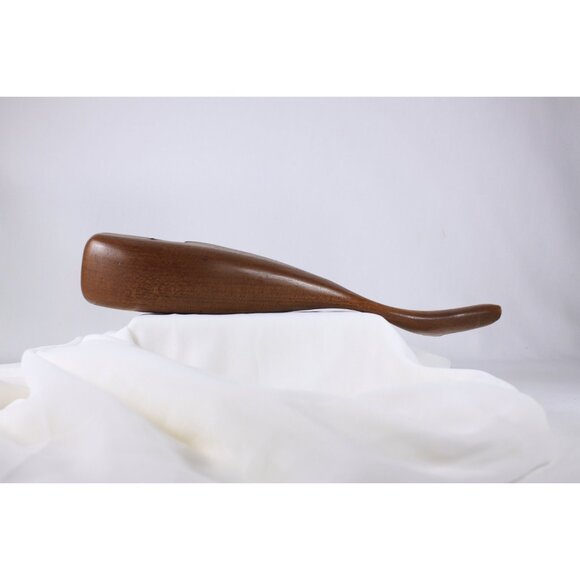 Large teak whale bottle opener, mid century modern bar wares, nautical home - Picture 6 of 10